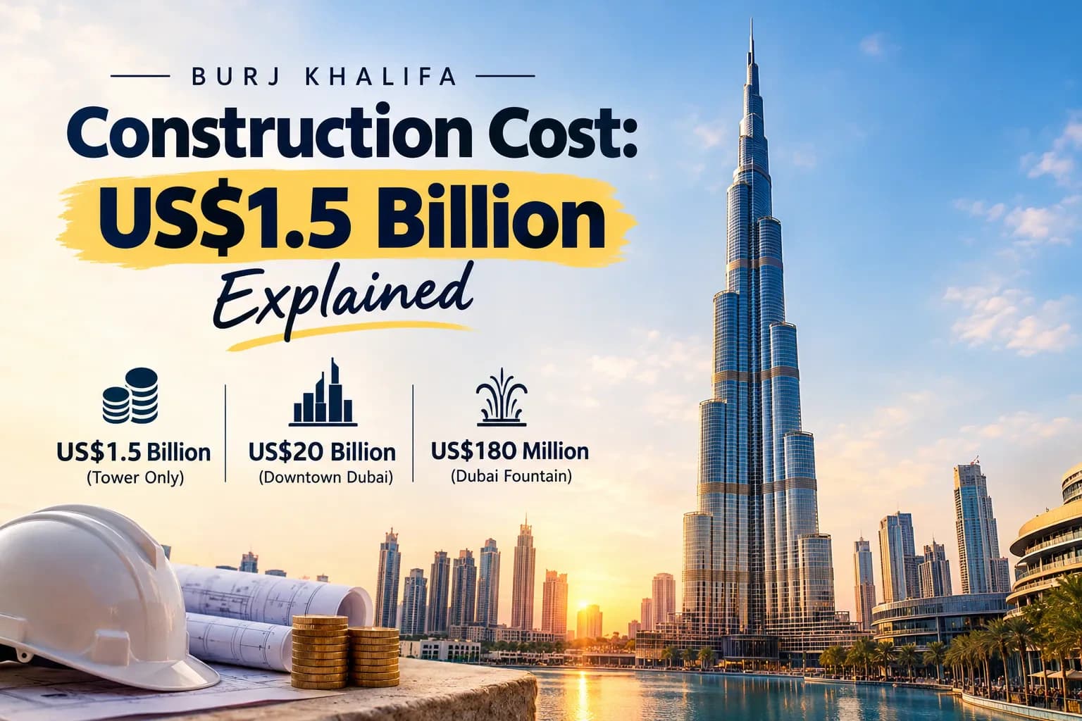 Burj Khalifa Construction Cost,  How Much Did It Cost?