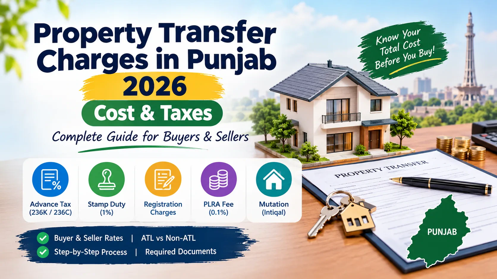 Property Transfer Charges in Punjab 2026, Full Cost Guide