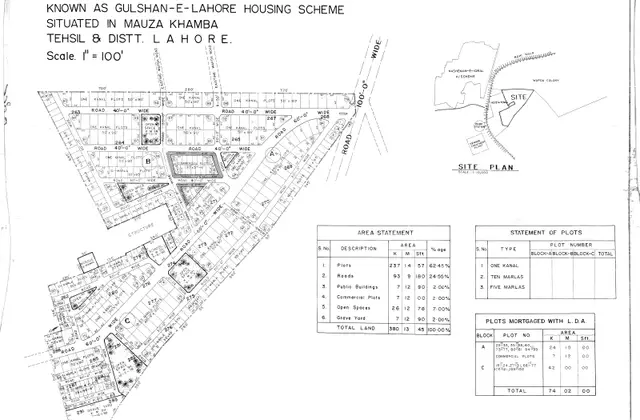Gulshan e Lahore map