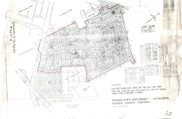 Punjab Govt Employees Housing Society map