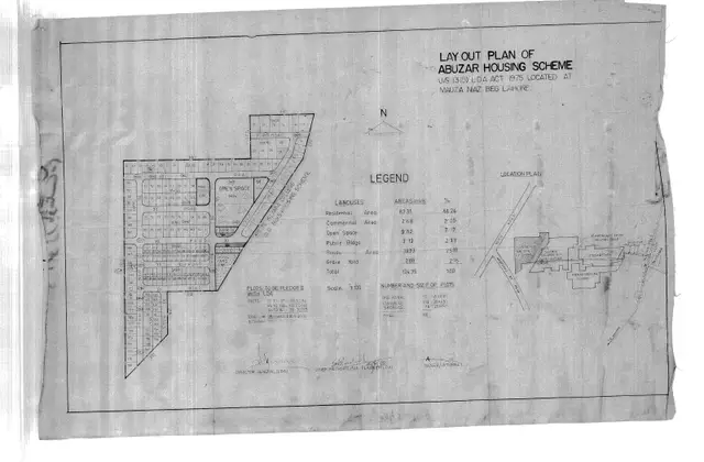 Abuzar Housing Scheme map