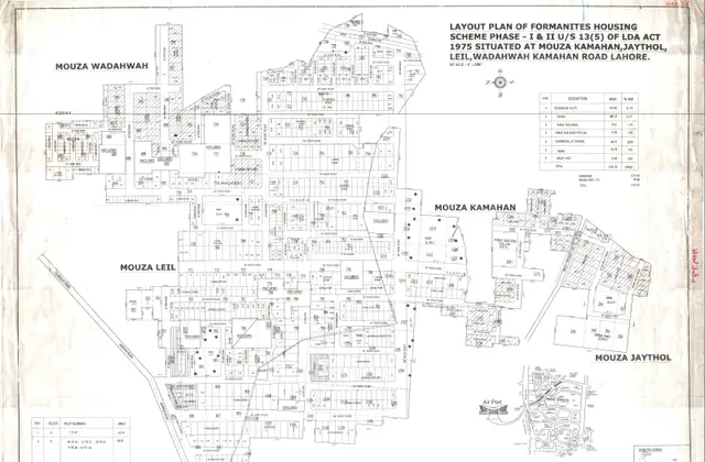 Formanites Housing Phase-I & II map