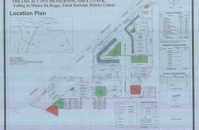 Liberty Lands Housing Scheme map