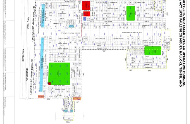 Officers and Executive Cooperative Bagh e Iram Housing Scheme map